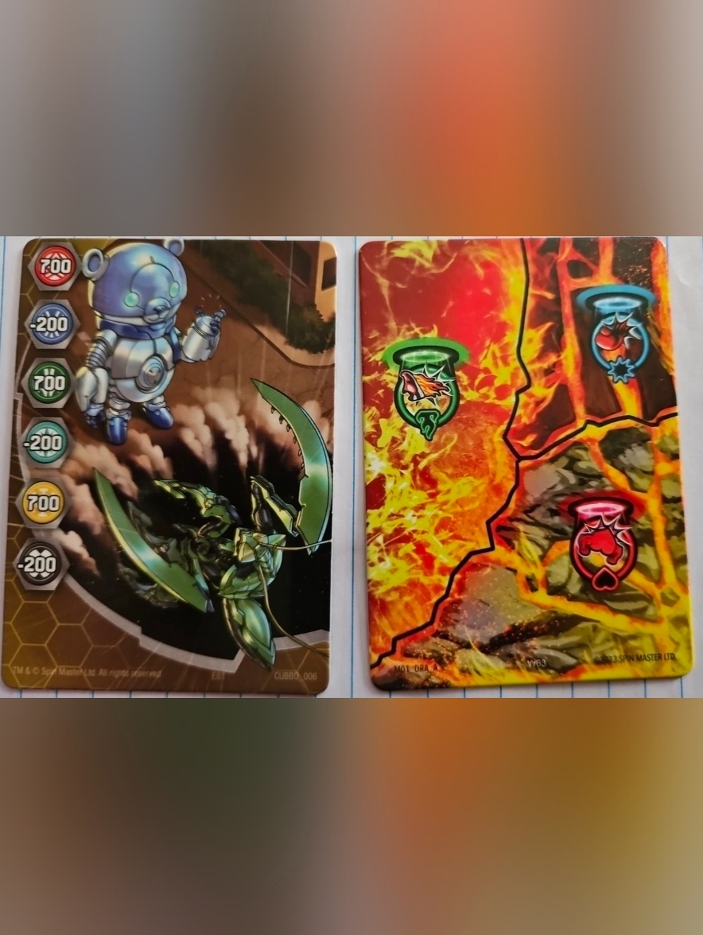 Bakugan Evolutions Y4 Gate Card Lot (10) - Pyrus Dragonoid & Haos Cubbo 006